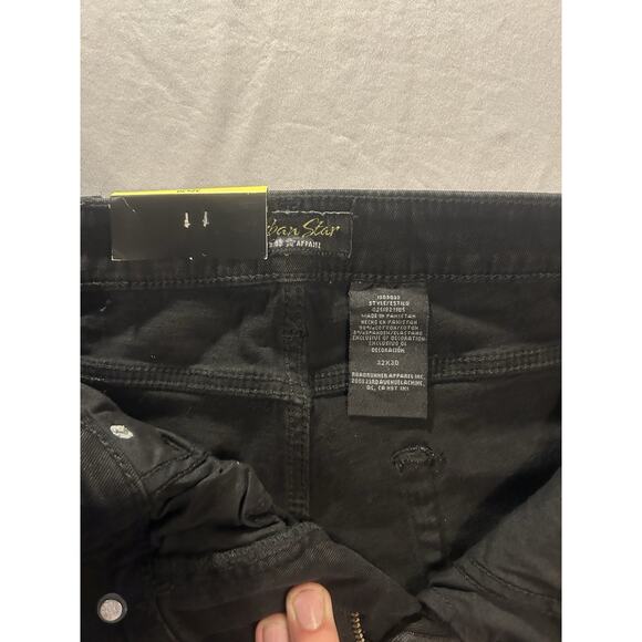 NEW Urban Star Men’s Stretch Jeans – 32x30 – Black – Relaxed Fit Straight Leg - Picture 3 of 5